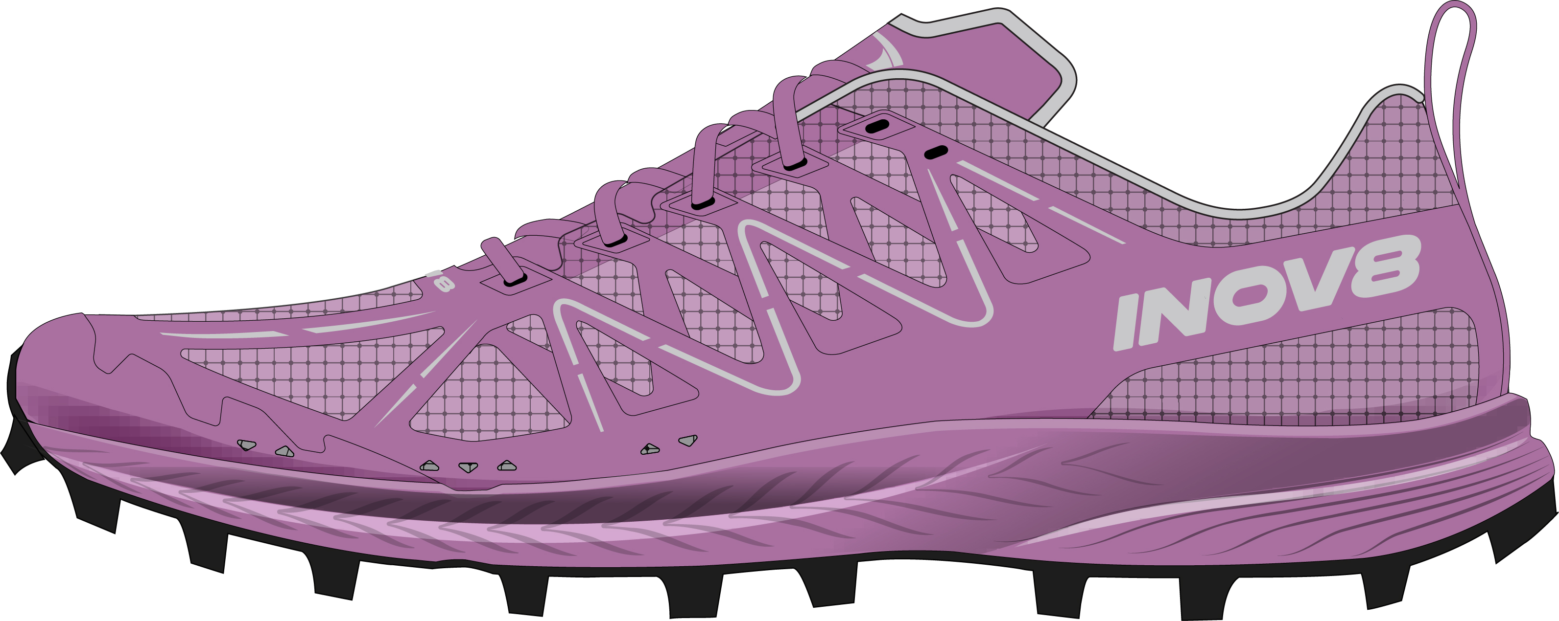Image Inov8  Mudtalon Speed V2  Femme MAUVE  W6.5